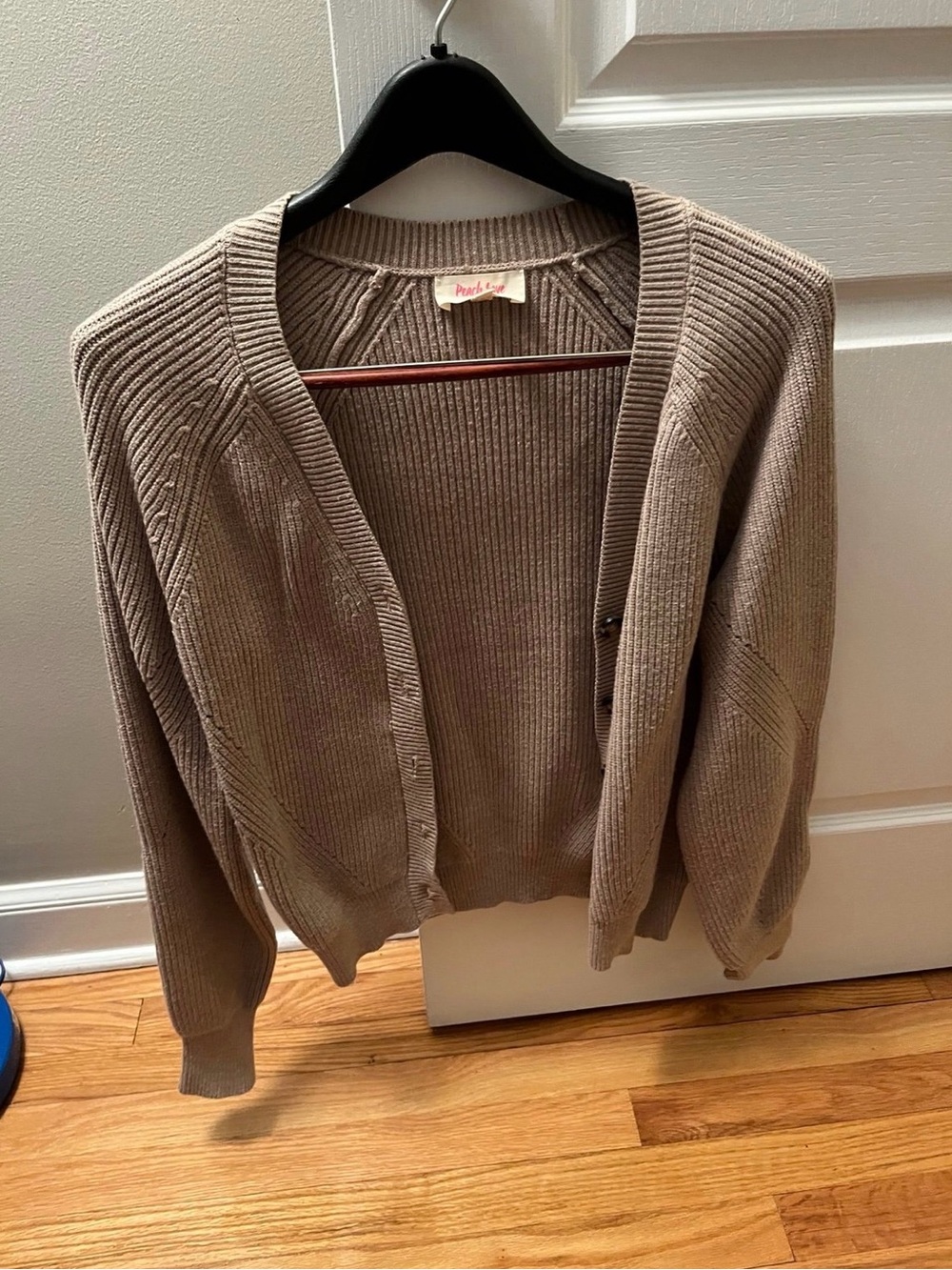 Peach Love California Cardigan Beige Size Small